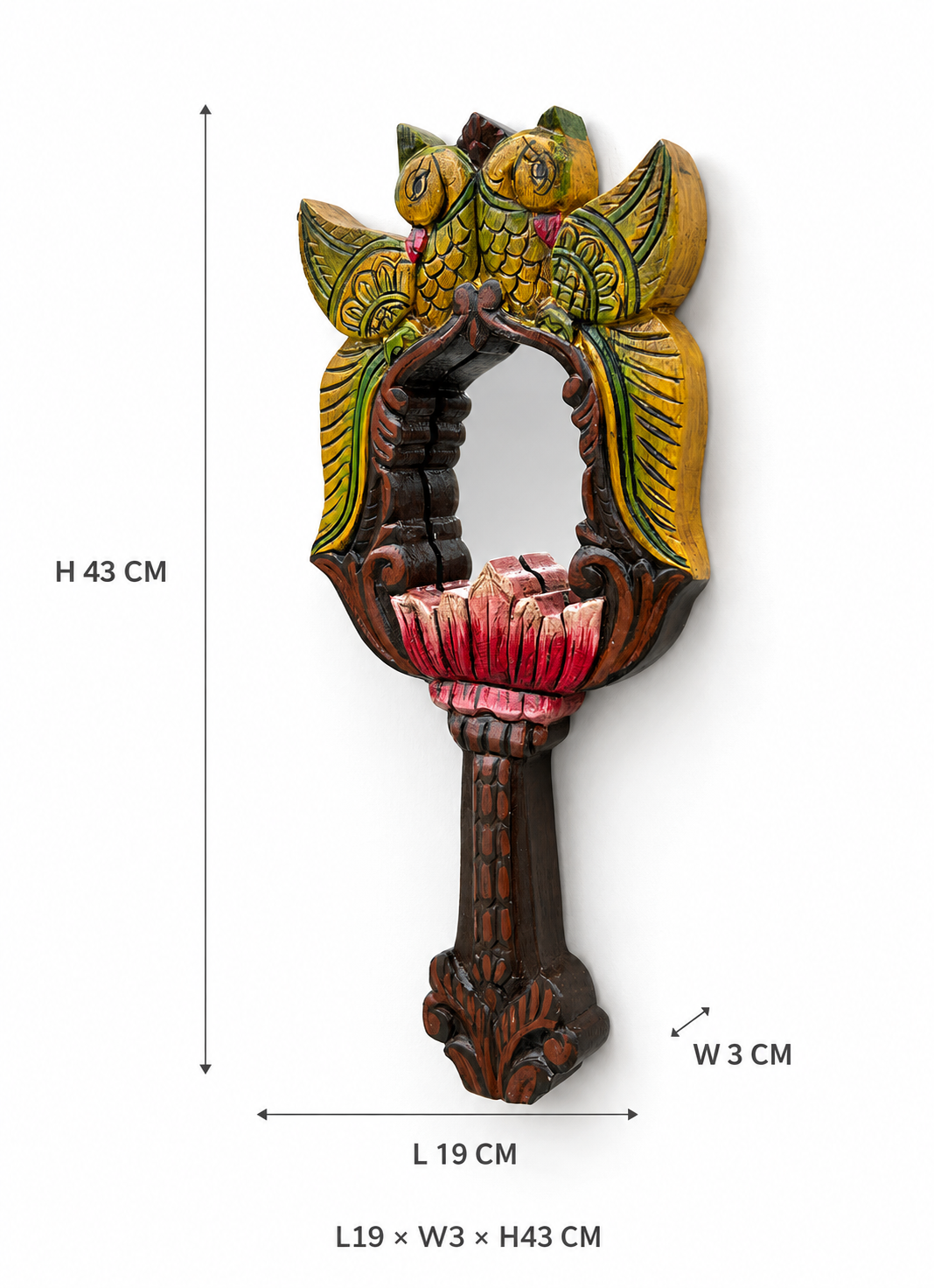 vintage-style kipidi wall mirror