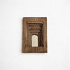 Temple Mirror Frames – Wooden Wall Decor (Brown, Green & Purple Mix) | Handcrafted Decorative Mirror Frames