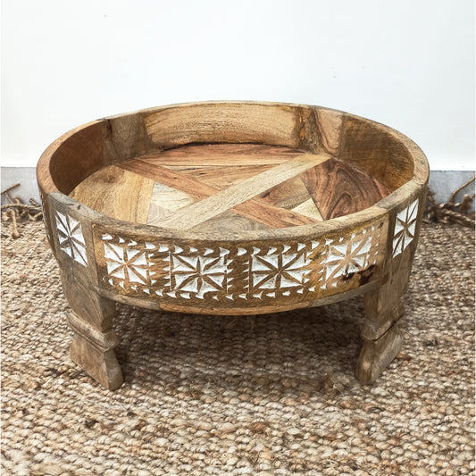 Wooden Décor Chakki Table / Grinder Coffee Table