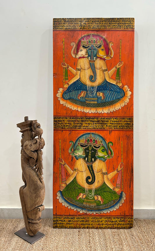 Vintage Wall Decor Painting Lord Ganesha