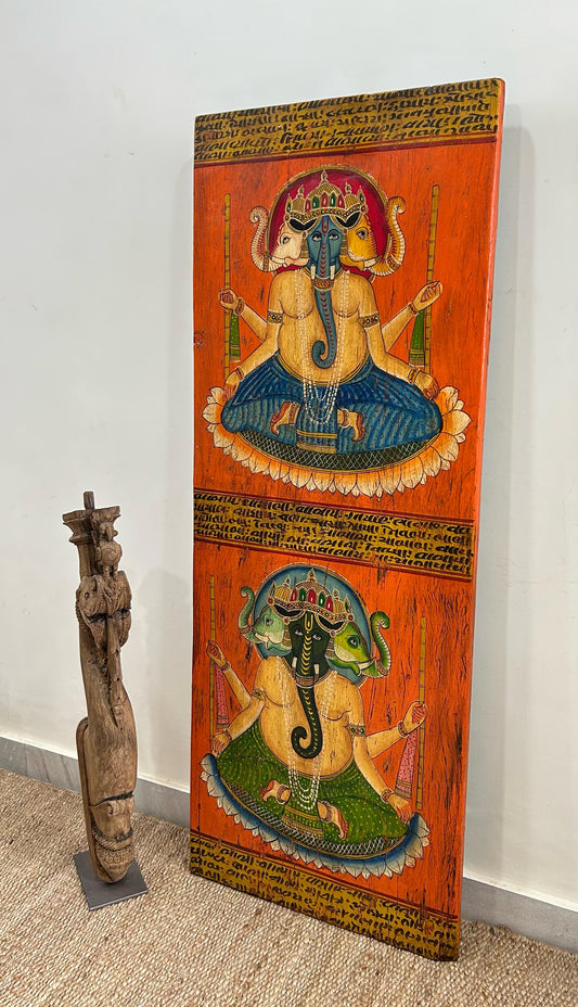 Vintage Wall Decor Painting Lord Ganesha