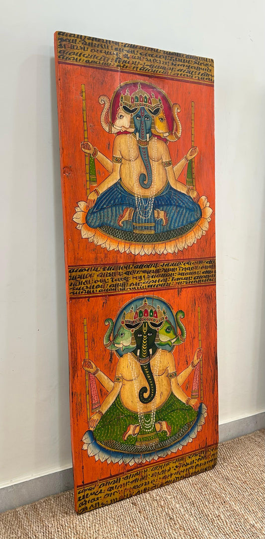 Vintage Wall Decor Painting Lord Ganesha