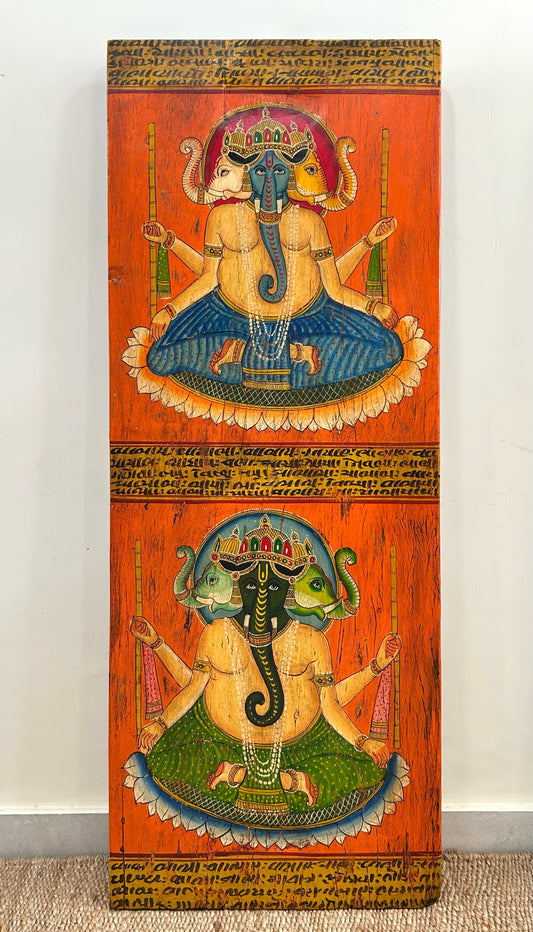 Vintage Wall Decor Painting Lord Ganesha