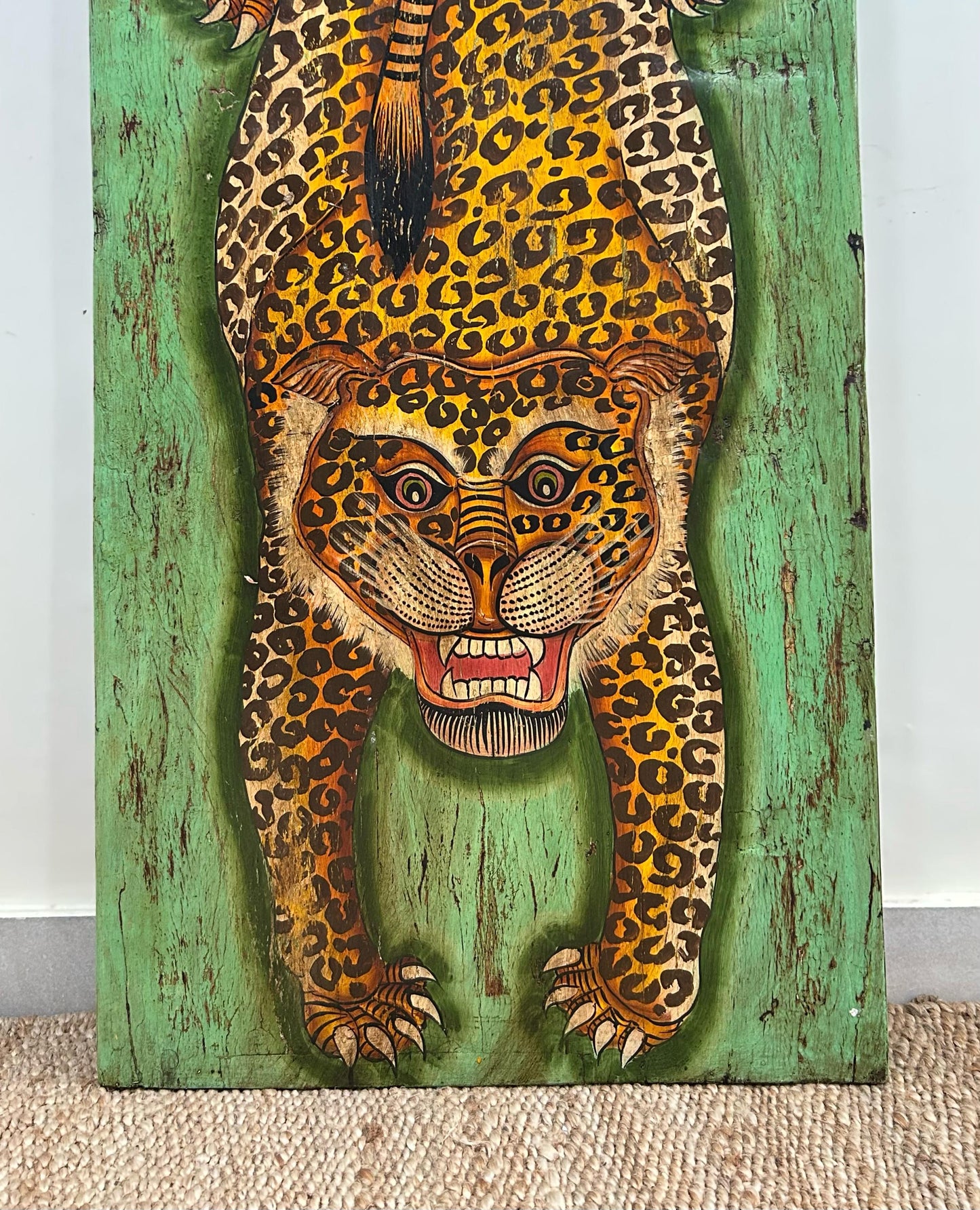 antique wooden wall décor painting