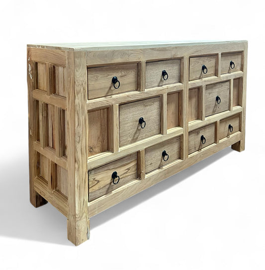Reclaimed Wood Vintage Drawers Chest / Side Board