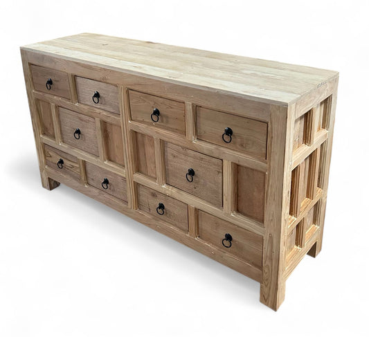 Reclaimed Wood Vintage Drawers Chest / Side Board