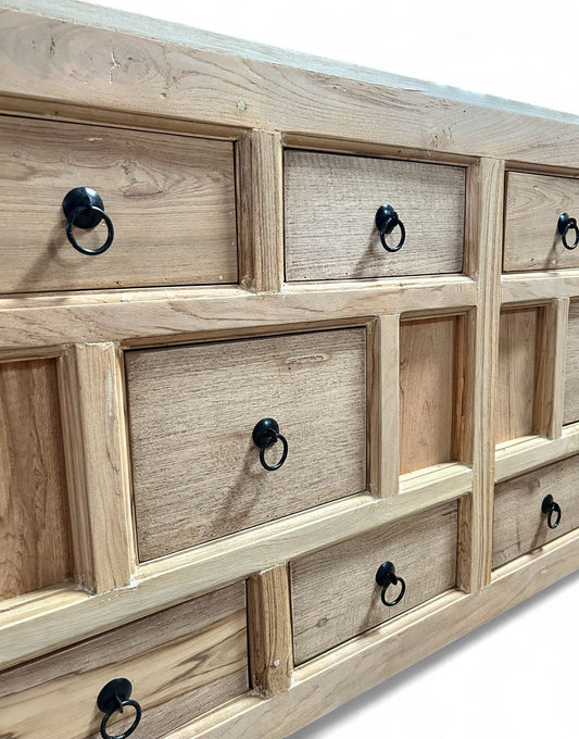 Reclaimed Wood Vintage Drawers Chest / Side Board