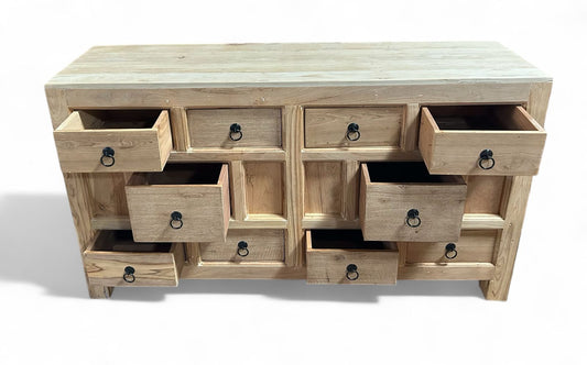 Reclaimed Wood Vintage Drawers Chest / Side Board