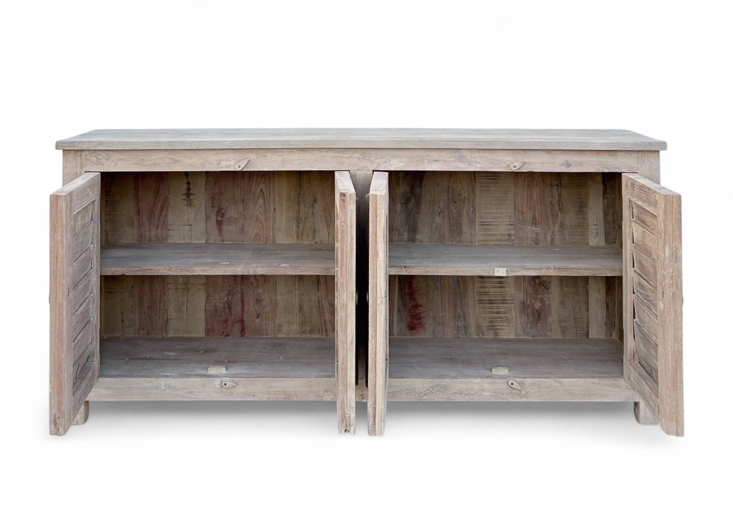 recmlaimed wood shutter door side board