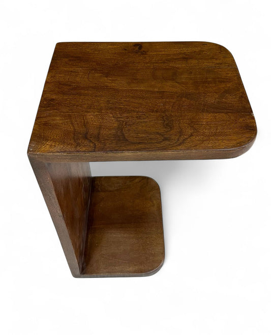 Solid Mango Wood C Shape Coffee Table