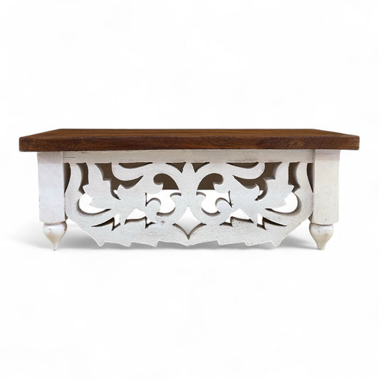 Mango Wood Handcrafted Wall Shelf