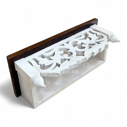 Mango Wood Handcrafted Wall Shelf