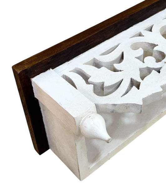 Mango Wood Handcrafted Wall Shelf
