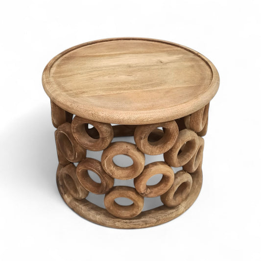 Solid Mango Round Coffee Table