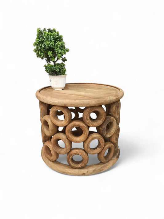 Solid Mango Round Coffee Table