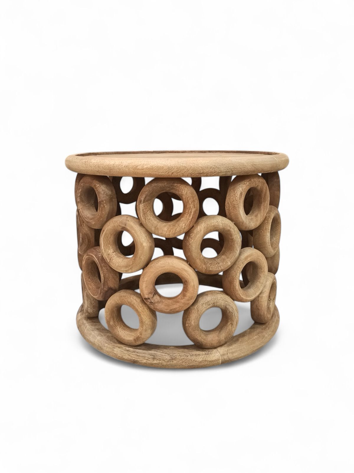 solid mango round coffee table