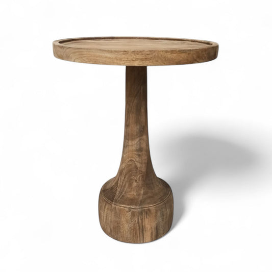 Solid Mango Wood Round Top Coffee Table