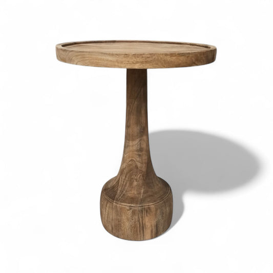 Solid Mango Wood Round Top Coffee Table