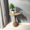 Solid Mango Wood Round Top Coffee Table