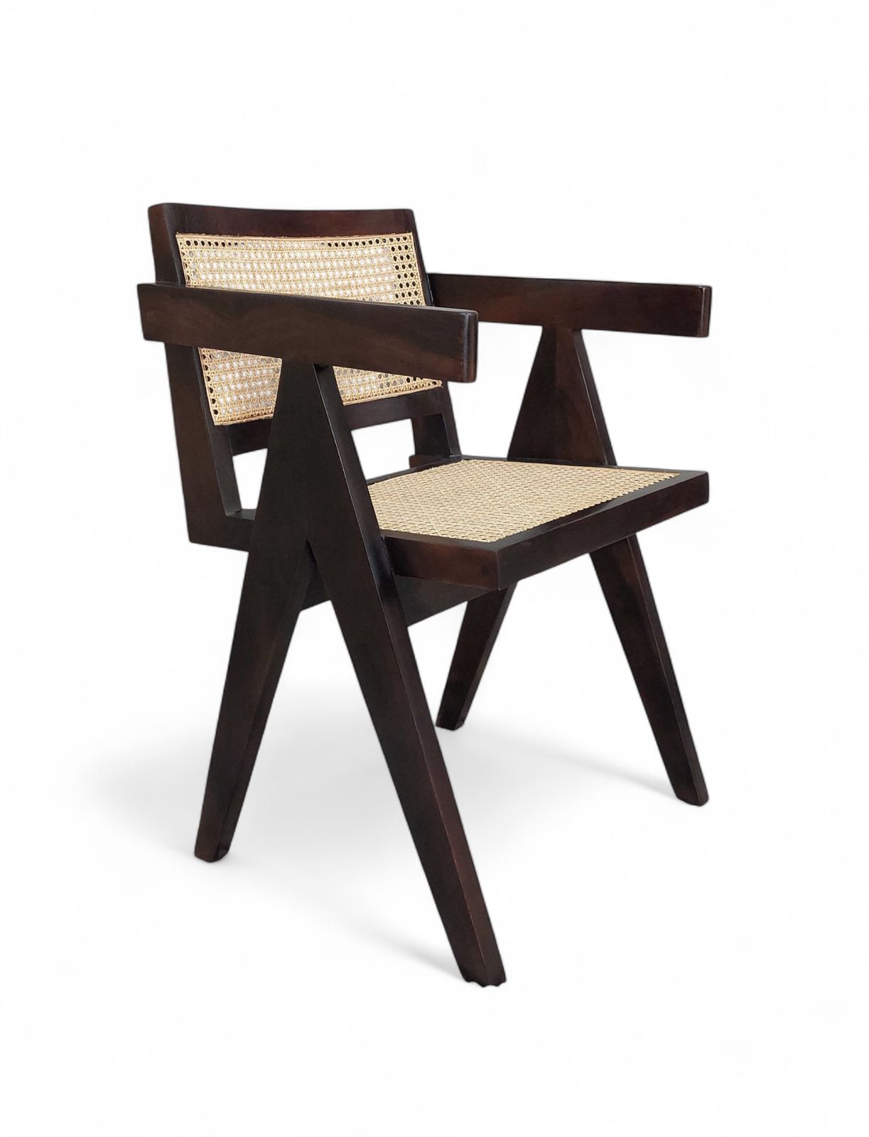 solid sheesham wood chandigarh arm chair