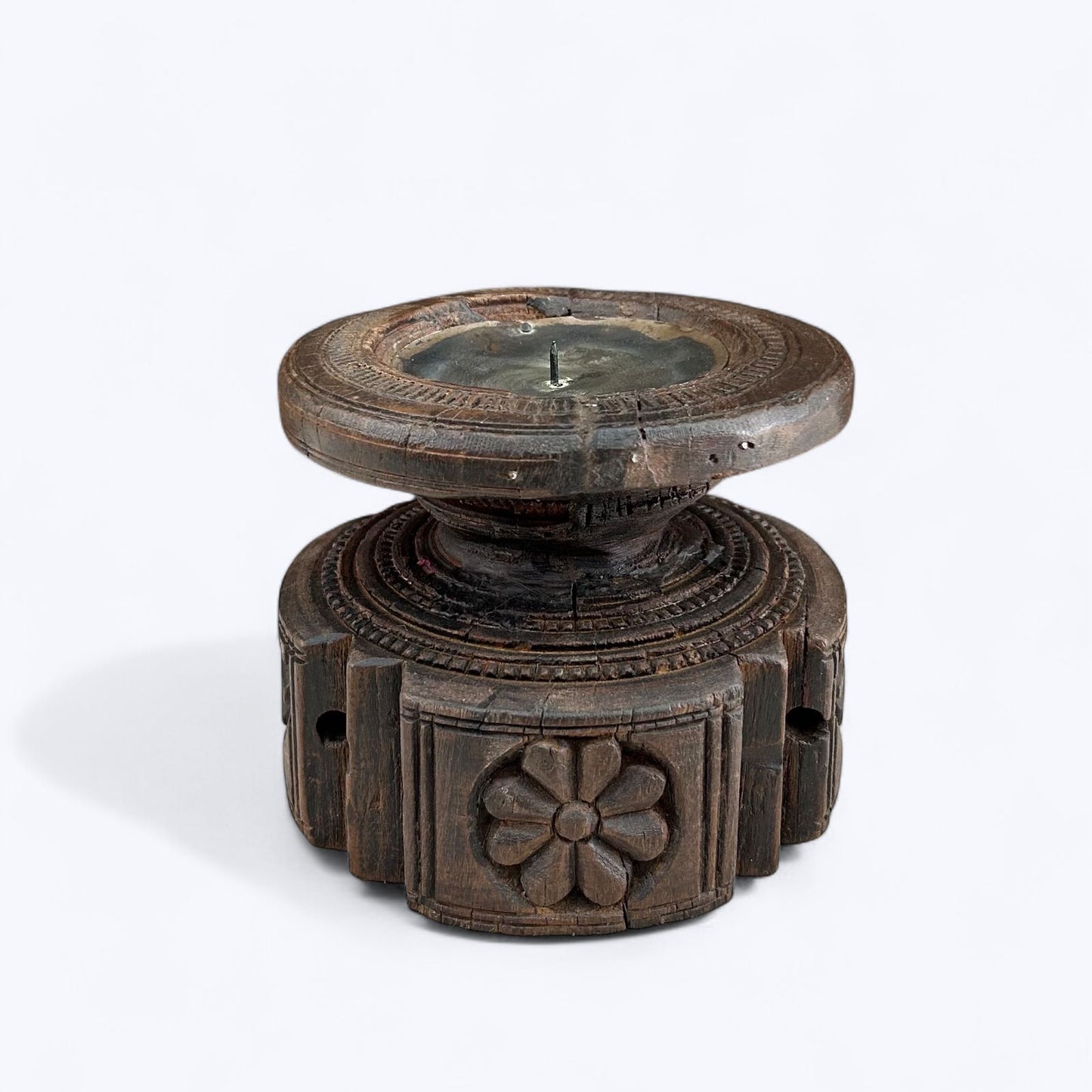 vintage seeder candle holder