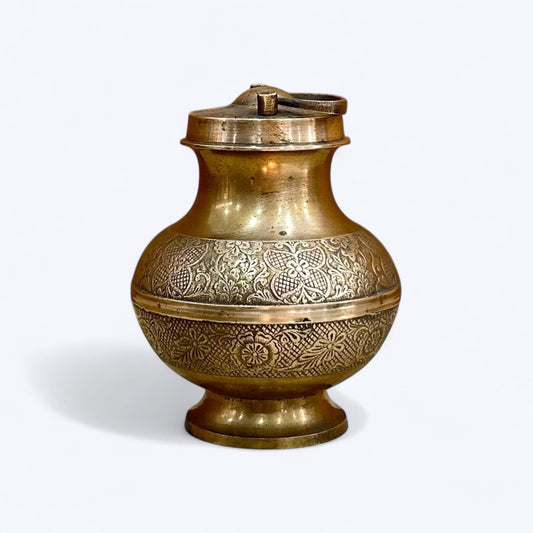 Antique Brass Holy Water Pot Kamandal