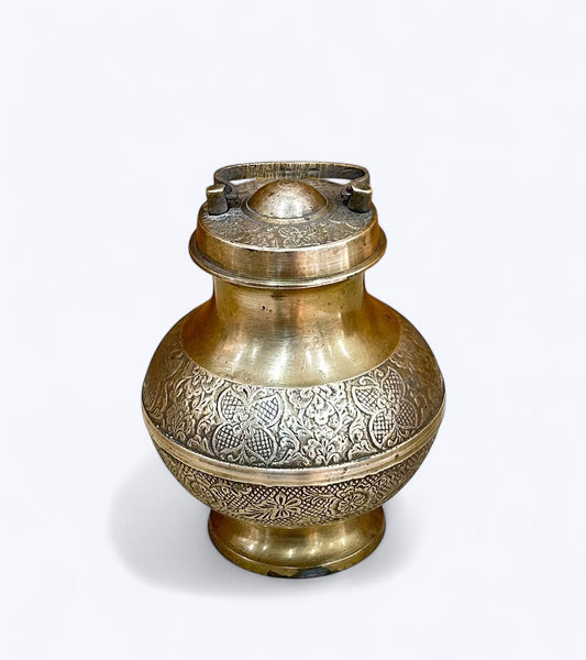 Antique Brass Holy Water Pot Kamandal