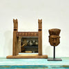 Vintage Wooden Carved Mirror Frame – Rustic Handcrafted Wall Accent