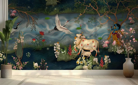 Pichwai-Inspired Wall Art Transforming Heritage Motifs into Contemporary Designs