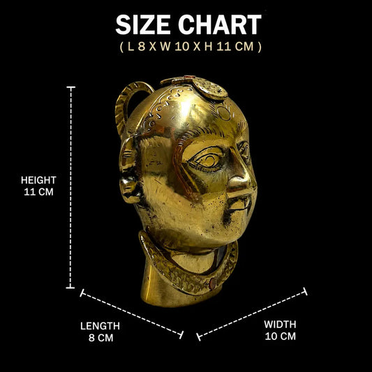 Handcrafted Brass Gouri Idol | Traditional Indian Brass Goddess Sculpture | Vintage Home Decor & Spiritual Accent