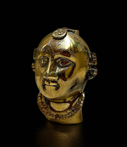 Handcrafted Brass Gouri Idol | Traditional Indian Brass Goddess Sculpture | Vintage Home Decor & Spiritual Accent
