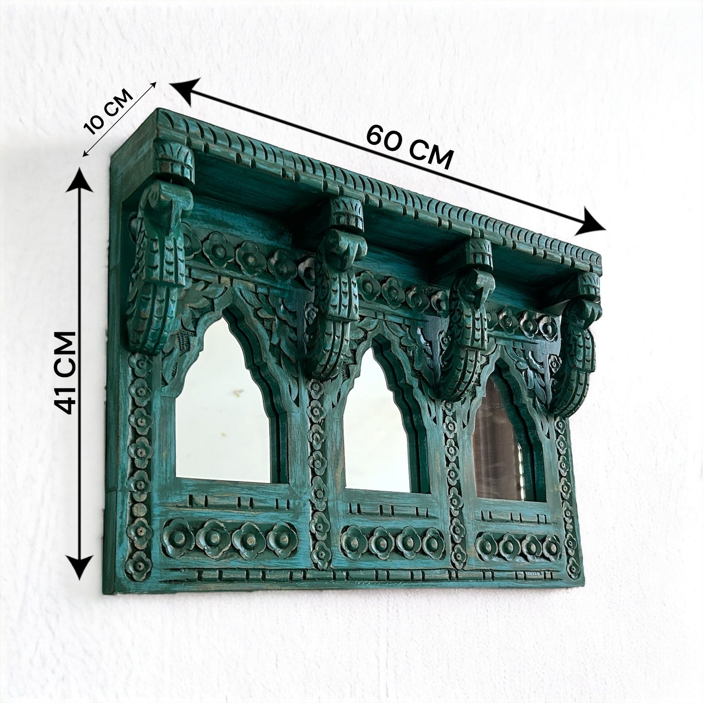 wall decor triple arch mirror frame