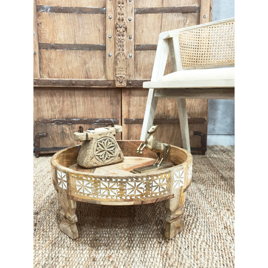Wooden Décor Chakki Table / Grinder Coffee Table