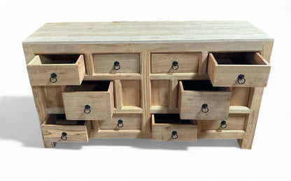Reclaimed Wood Vintage Drawers Chest / Side Board