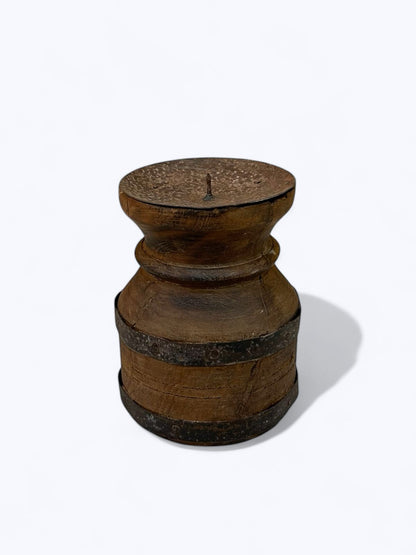 Reclaimed Wood Candle Holder Set Of 3