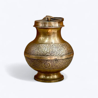 Antique Brass Holy Water Pot Kamandal