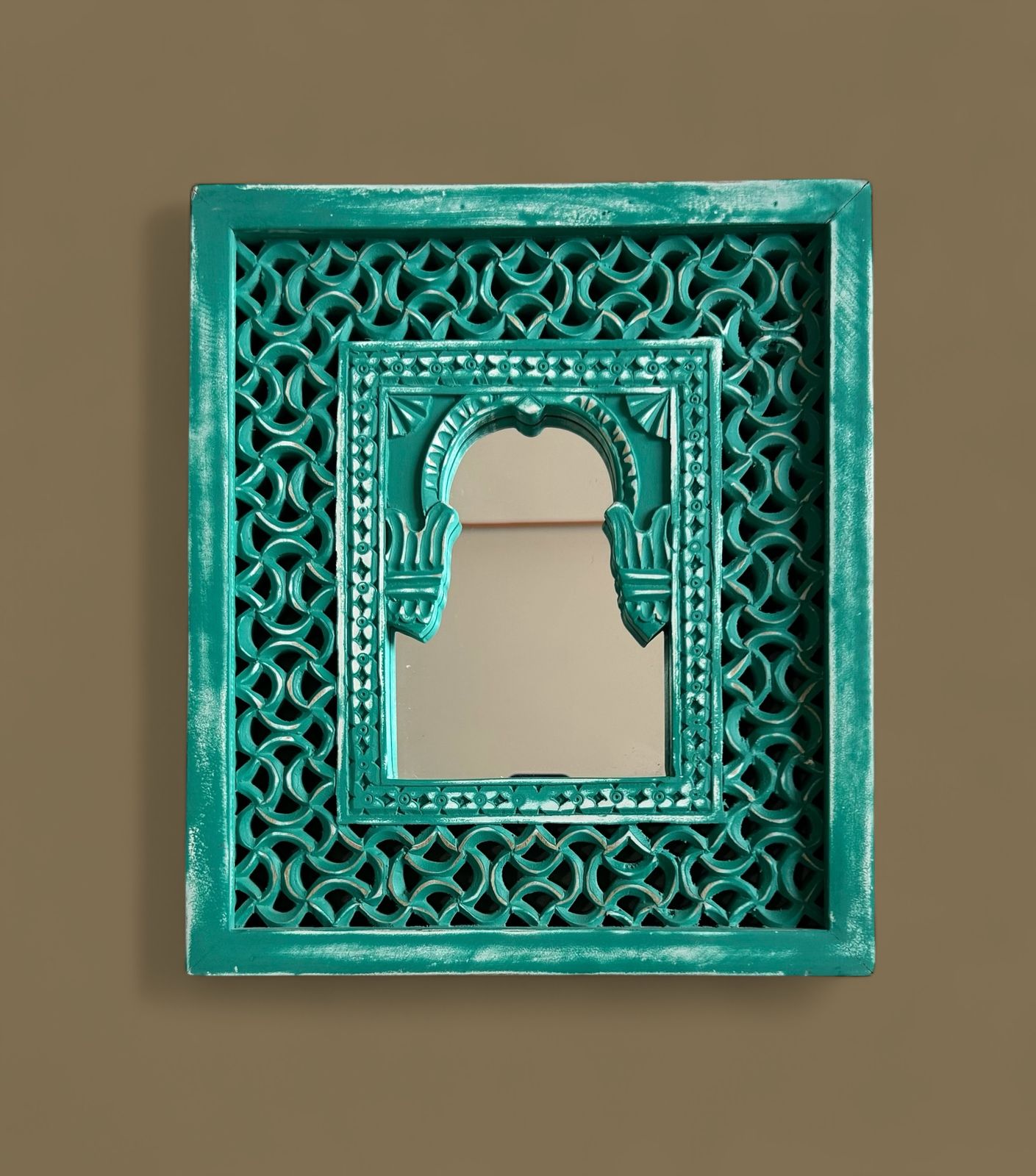 wall décor carved mirror frame