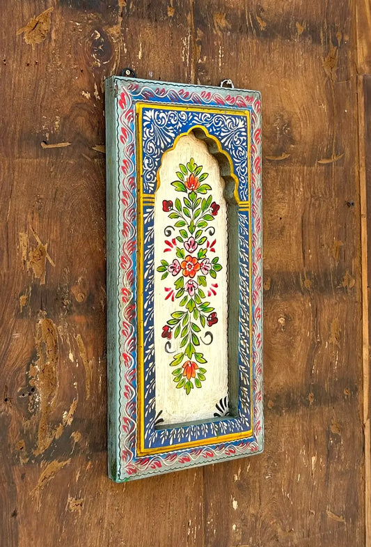 Hand-Painted Traditional Floral Wooden Wall Frame