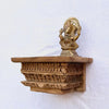 Hand-Carved Vintage Wooden Wall Shelf