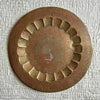 Vintage-Style Hand-Etched Brass Plate for Wall Decor | Floral & Peacock Design